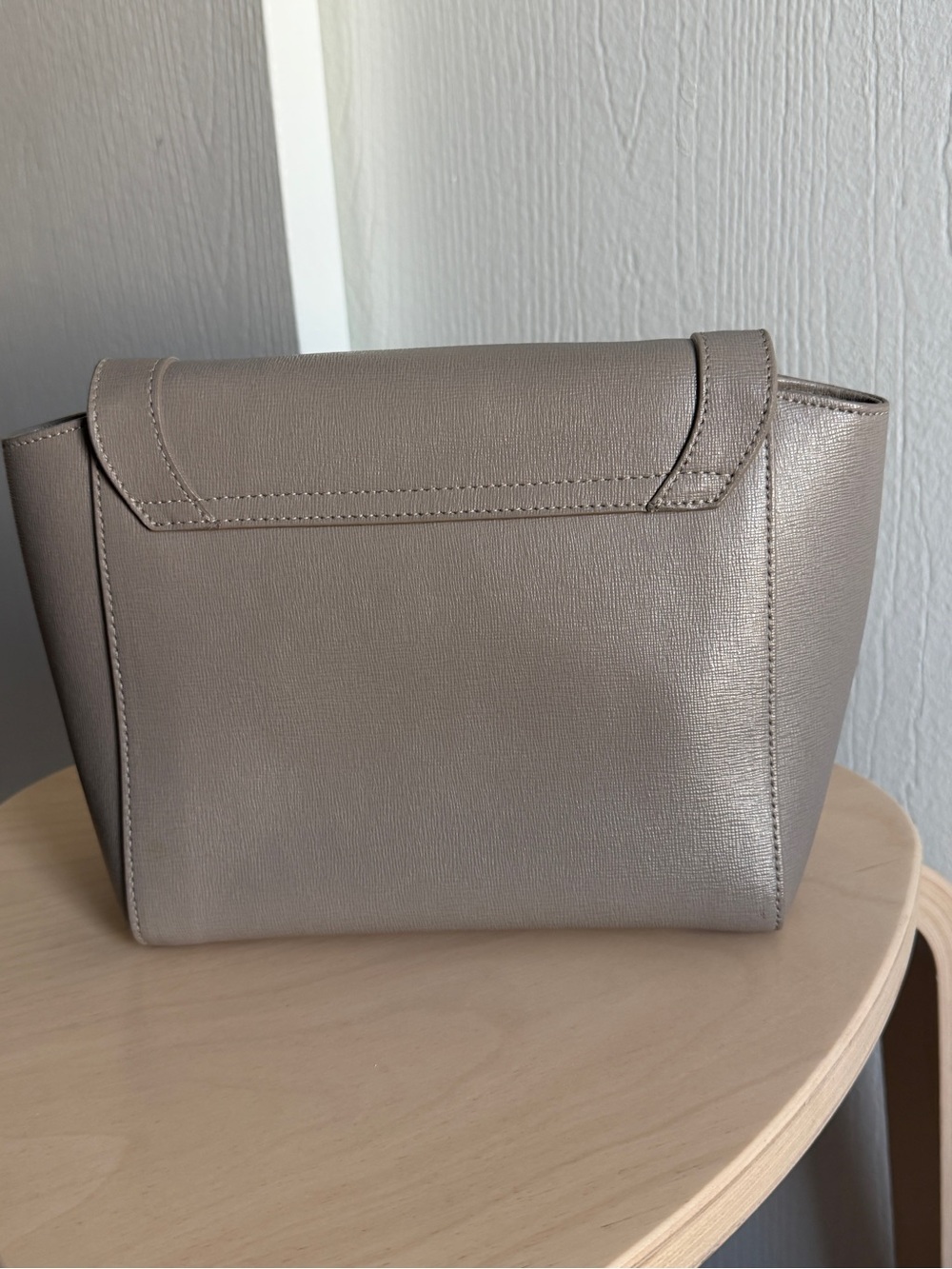 Furla Neutral Taupe Saffiano Leather Crossbody - Picture 7 of 11